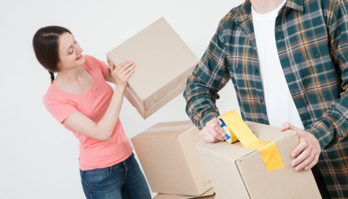 Professional packing services preparing boxes in Barnescray