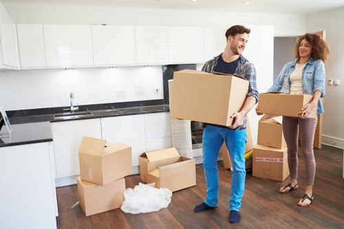 Flexible Barnescray storage environment with labeled boxes and furniture