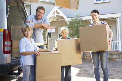 Professional removals company handling furniture and access challenges in Barnescray
